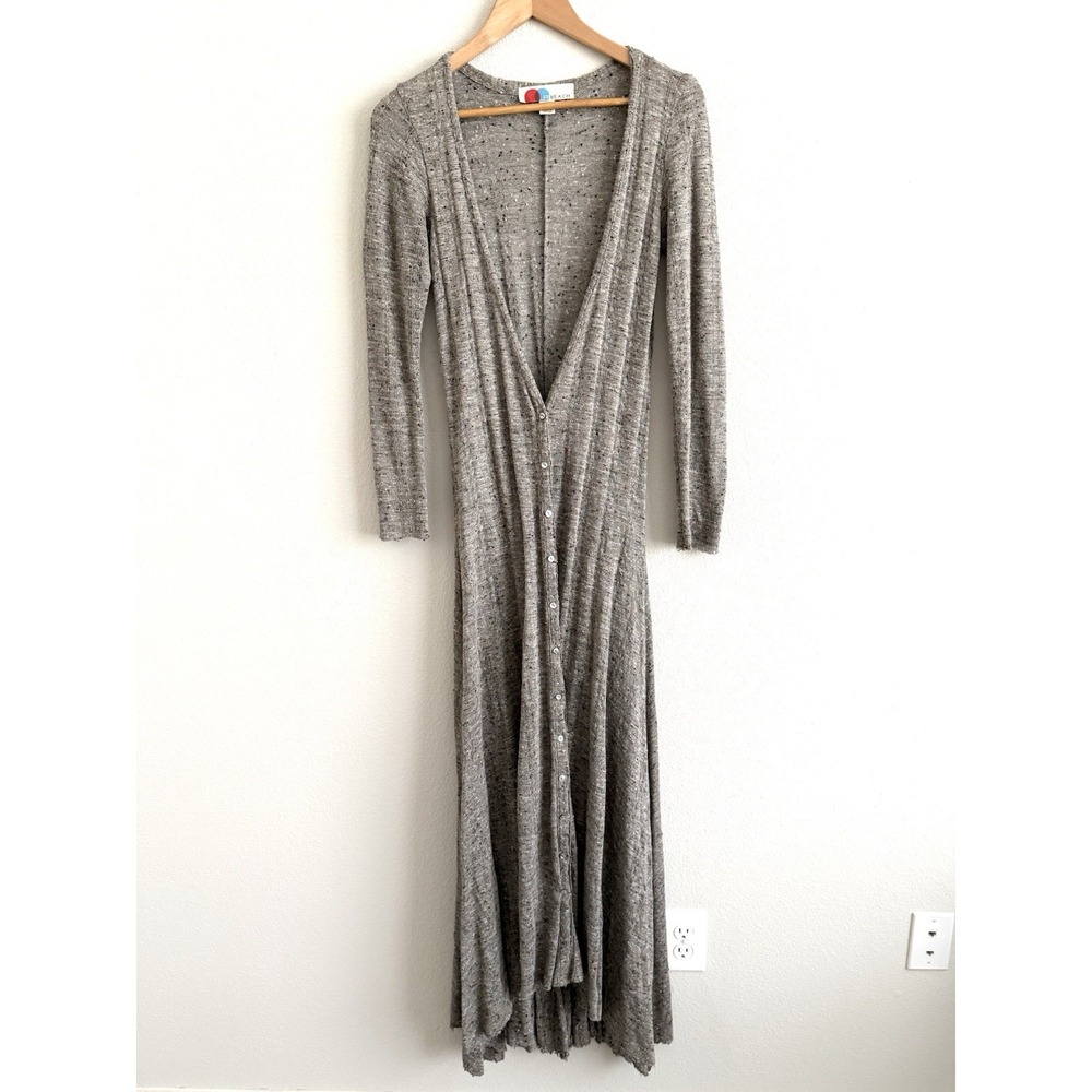 Rare Y2K Free People Beach Duster Cardigan Womens Medium Woven Boho Festival - Picture 3 of 14